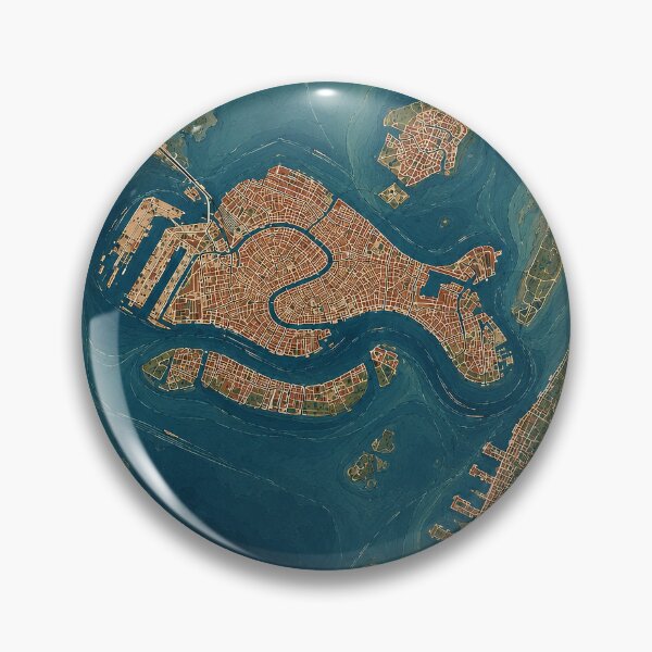 Item preview, Venice Minimalist City Map designed and sold by Furflix.