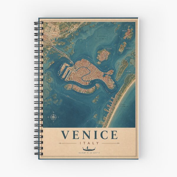 Item preview, Venice Minimalist City Map designed and sold by Furflix.