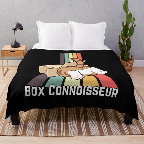 Item preview, Box Connoisseur Cat Funny Retro Stripes designed and sold by OlyvieArt.