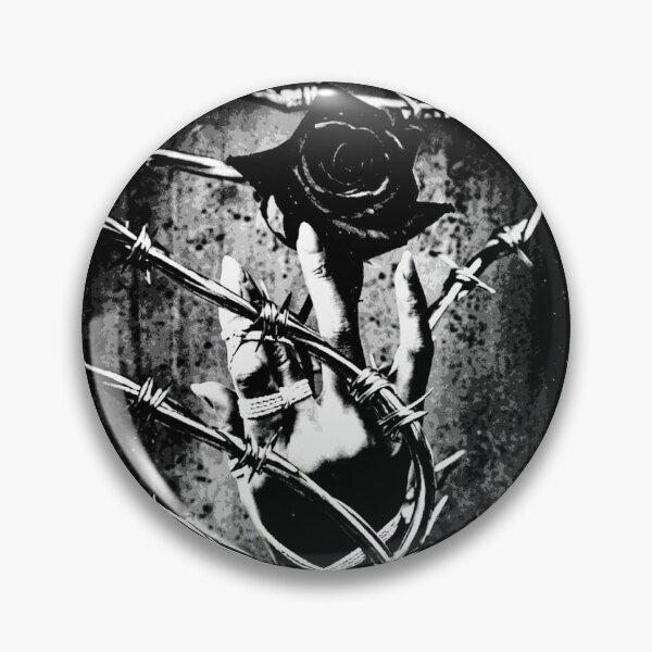 Item preview, Goth Touch / Black Rose In Barbed Wire designed and sold by weirdove.