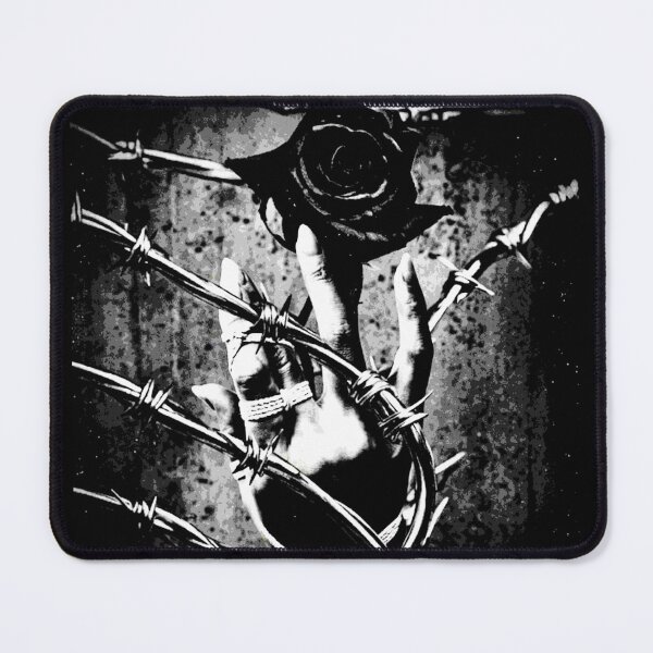 Item preview, Goth Touch / Black Rose In Barbed Wire designed and sold by weirdove.