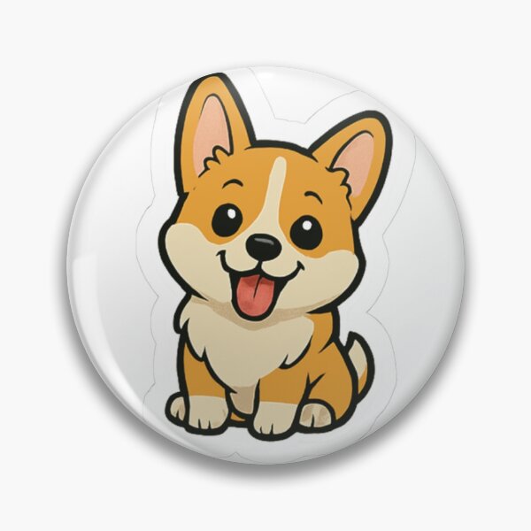 Item preview, Corgi Sticker | Aesthetic Vinyl Decor | UndeadArtistX designed and sold by UndeadArtistX.