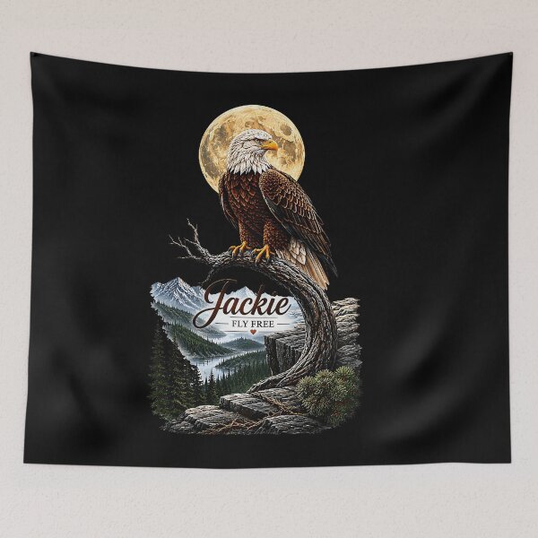 Item preview, Fly Free Jackie Big Bear Bald Eagle Memorial Tribute designed and sold by Teansnack.