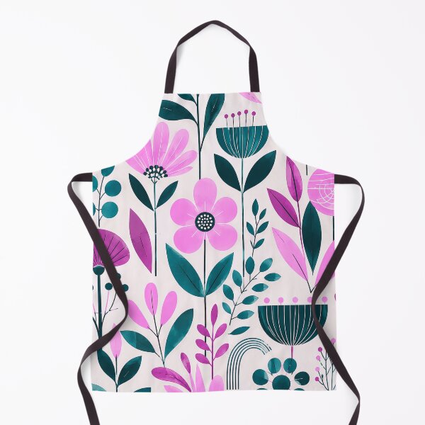 Item preview, Mid-Century Botanical Harmony – Retro Floral Pattern designed and sold by infinitearte.