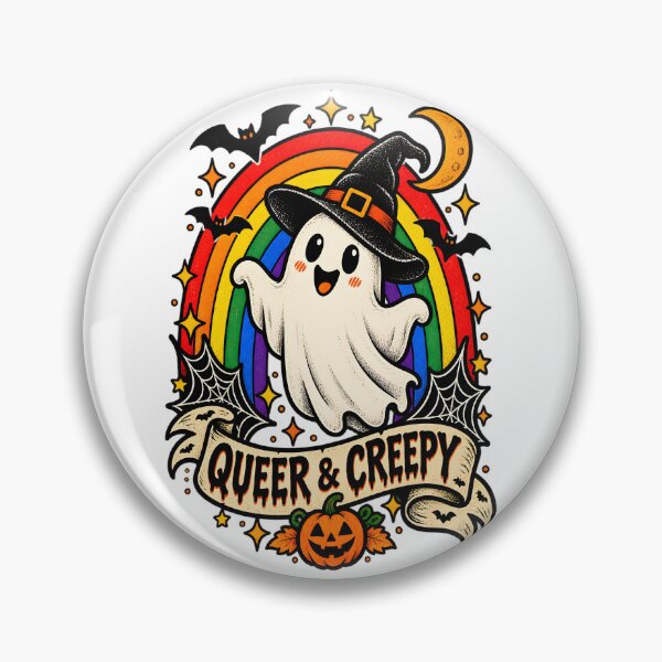 Item preview, Queer and Creepy - Halloween LGBTQ Rainbow Pride designed and sold by Travelslightly.