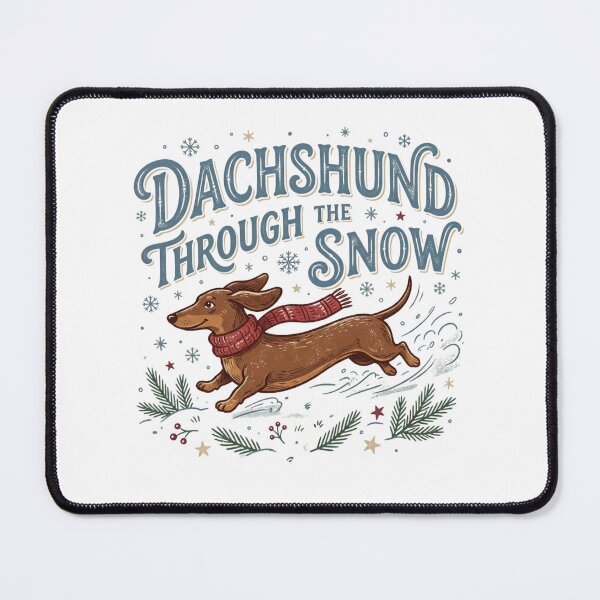 Item preview, Dachshund Through The Snow Funny Wiener Dog Winter Scarf Doxie Mom Gift designed and sold by raedattia.