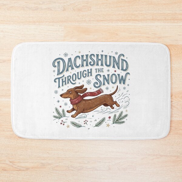 Item preview, Dachshund Through The Snow Funny Wiener Dog Winter Scarf Doxie Mom Gift designed and sold by raedattia.