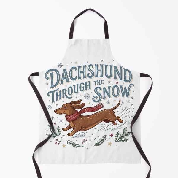 Item preview, Dachshund Through The Snow Funny Wiener Dog Winter Scarf Doxie Mom Gift designed and sold by raedattia.