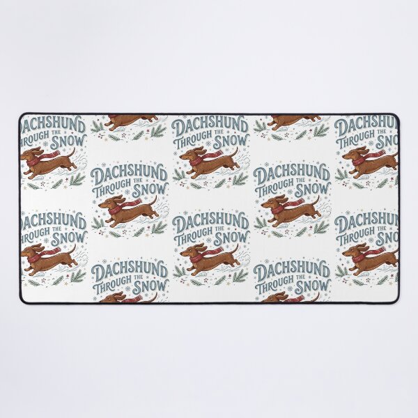 Item preview, Dachshund Through The Snow Funny Wiener Dog Winter Scarf Doxie Mom Gift designed and sold by raedattia.