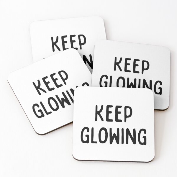 Item preview, Keep Glowing Positive Vibes Inspirational Quote designed and sold by jianina-alondra.