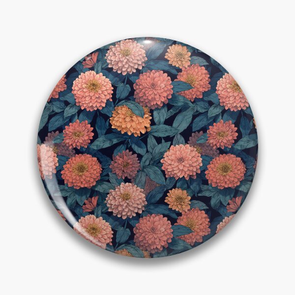 Item preview, Classic Zinnia Floral - Flower Floral Pattern - Bridesmaid Gifts designed and sold by RoyalStarsPatts.