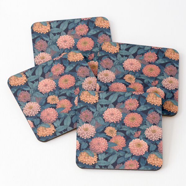 Item preview, Classic Zinnia Floral - Flower Floral Pattern - Bridesmaid Gifts designed and sold by RoyalStarsPatts.