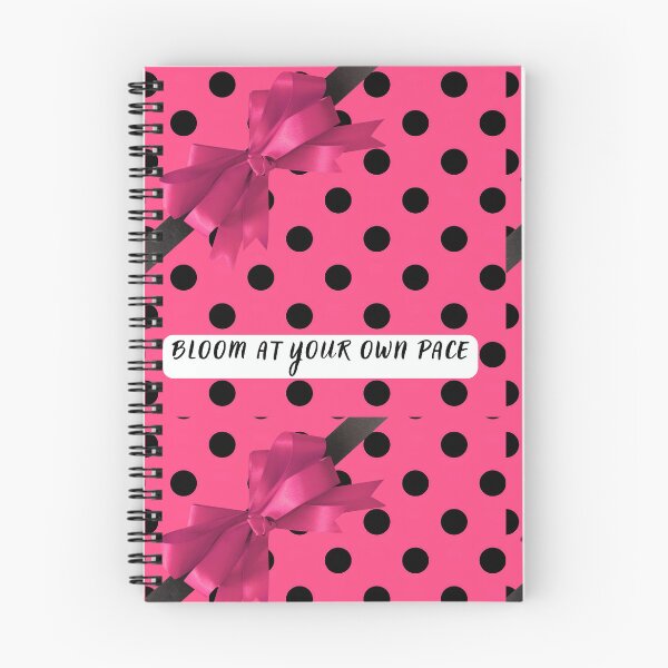 Item preview, Bloom at Your Own Pace | Pink Bow Self Care designed and sold by Basma Designs | Retro, Kawaii Shirts & Stickers.