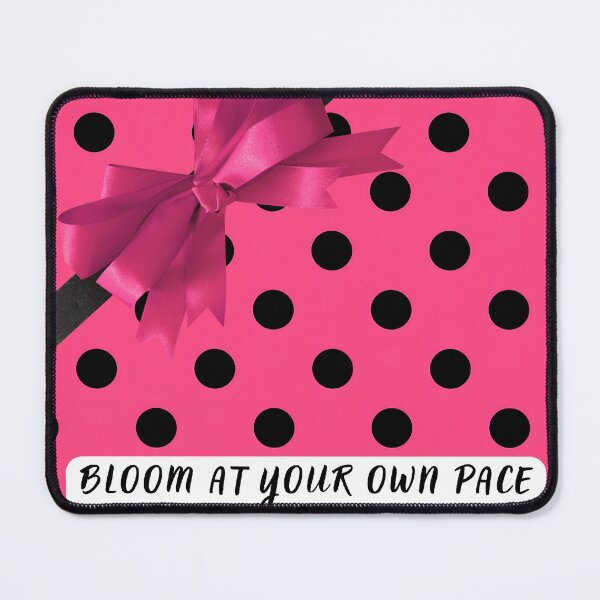 Item preview, Bloom at Your Own Pace | Pink Bow Self Care designed and sold by Basma Designs | Retro, Kawaii Shirts & Stickers.