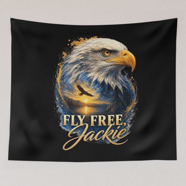 Item preview, Fly Free Jackie Big Bear Eagle Memorial designed and sold by Teansnack.