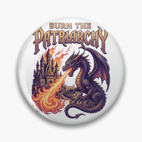 Item preview, Burn The Patriarchy Feminist Dragon Fantasy Castle designed and sold by k3rstman1.