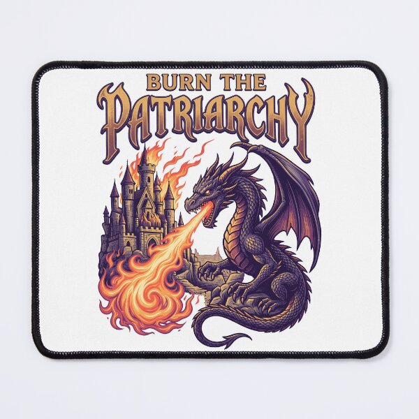 Item preview, Burn The Patriarchy Feminist Dragon Fantasy Castle designed and sold by k3rstman1.