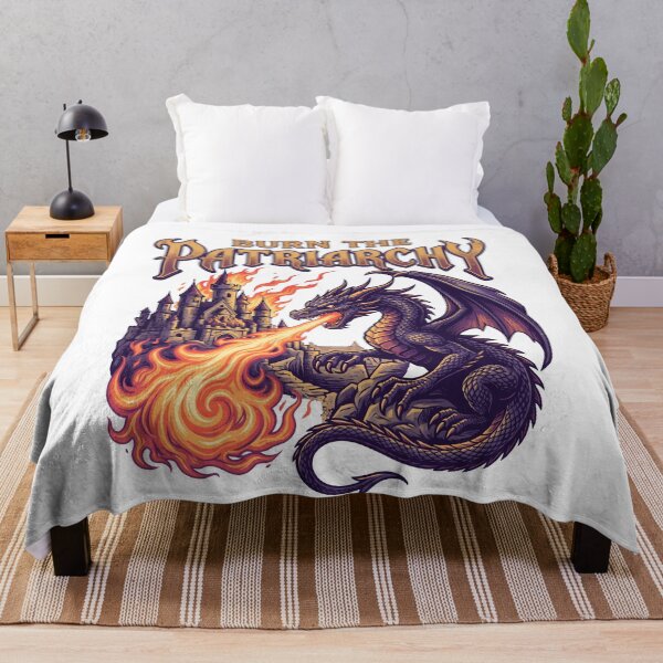 Item preview, Burn The Patriarchy Feminist Dragon Fantasy Castle designed and sold by k3rstman1.