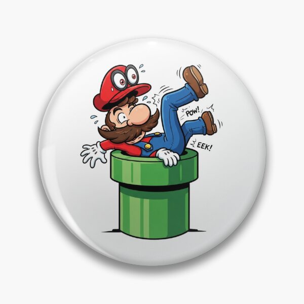 Item preview, Funny Plumber Stuck in Green Warp Pipe Gaming Illustration designed and sold by jhgjykuo.