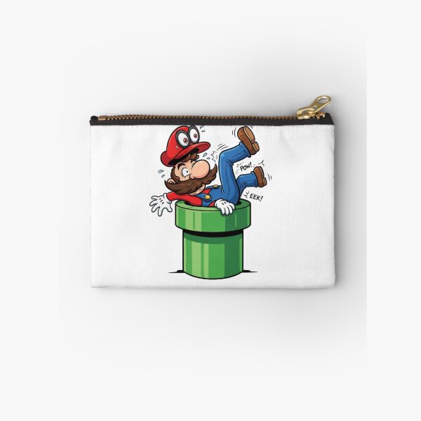 Item preview, Funny Plumber Stuck in Green Warp Pipe Gaming Illustration designed and sold by jhgjykuo.