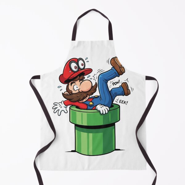 Item preview, Funny Plumber Stuck in Green Warp Pipe Gaming Illustration designed and sold by jhgjykuo.