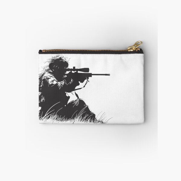 Item preview, Elite Sniper Ghillie Silhouette - Tactical Military Art designed and sold by Outlet Raloel.