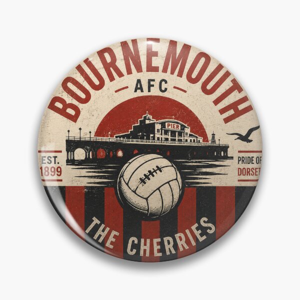 Item preview, Bournemouth FC Beer Mat Inspired Fan Graphic designed and sold by FanFueledStickers.