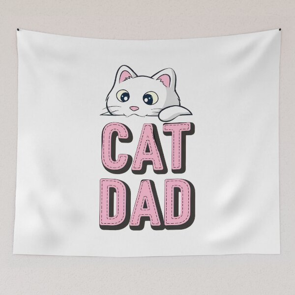 Item preview, Cat Dad Pocket Cute Cat Humor designed and sold by OlyvieArt.