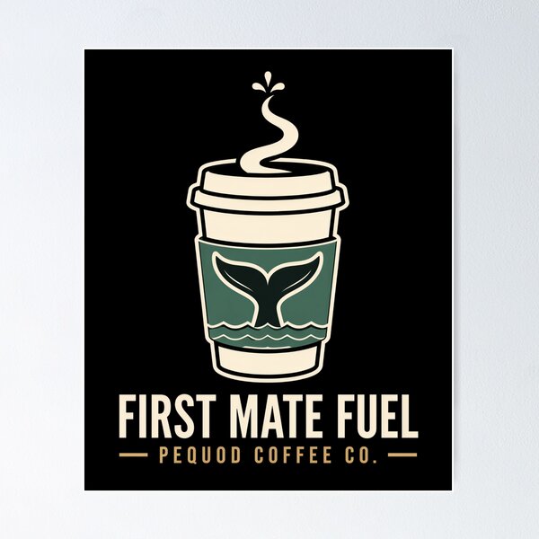 Item preview, Moby Dick: First Mate Fuel Pequod Coffee designed and sold by Fenay Designs.