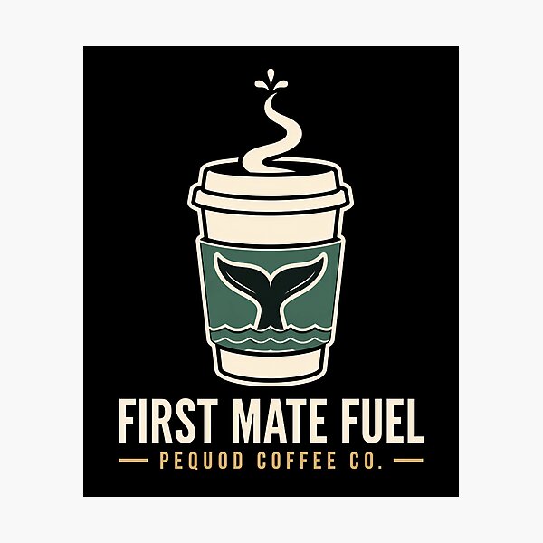 Item preview, Moby Dick: First Mate Fuel Pequod Coffee designed and sold by Fenay Designs.