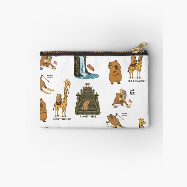 Item preview, Capybara Survival Kit – Funny Deadpan Capybara Sticker Pack designed and sold by LazyPaw Design.