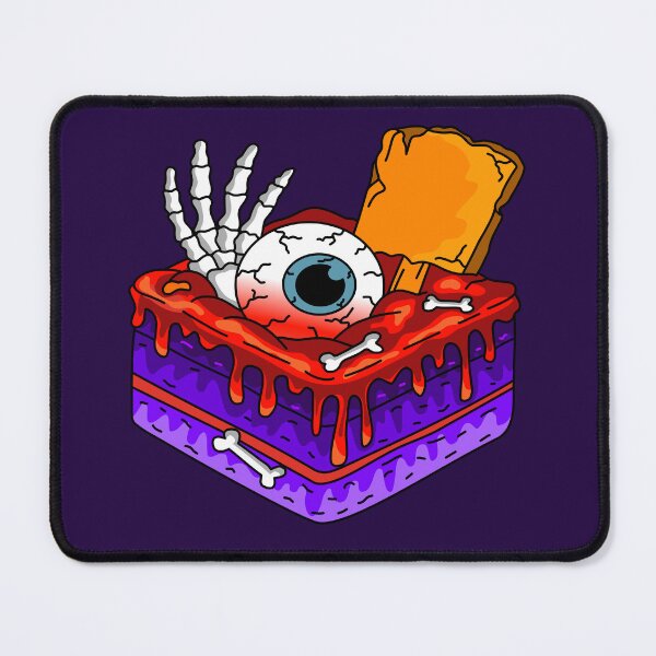Item preview, Festive Halloween Bakery Horror Dessert Cake Topped with Eyeball Skeleton Hand Gravestone and Blood Glaze designed and sold by RS4you.