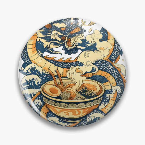 Item preview, Japanese Dragon Ramen T-Shirt designed and sold by MOCH- ART.