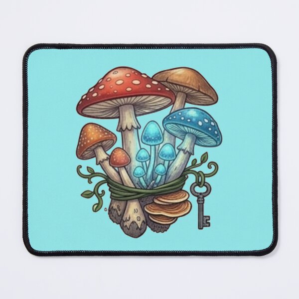 Item preview, Whimsical Magical Mushroom Bouquet Vintage Key Aesthetic designed and sold by Rehnair.