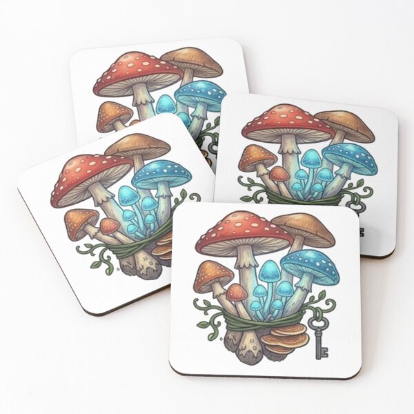 Item preview, Whimsical Magical Mushroom Bouquet Vintage Key Aesthetic designed and sold by Rehnair.