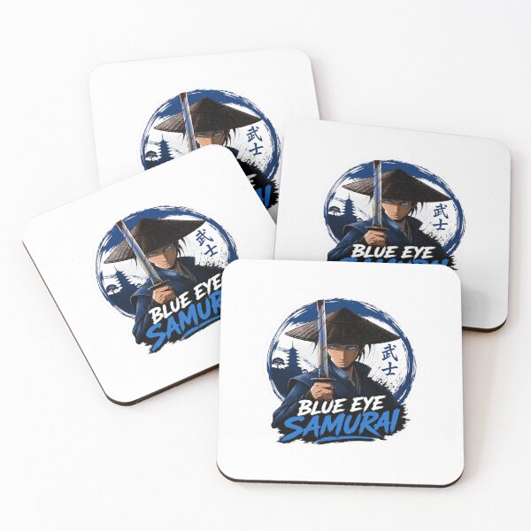 Item preview, Blue Eye Samuai Fan Graphic Design Sticker designed and sold by FanFueledStickers.