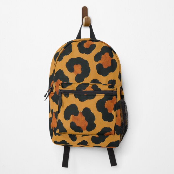 Item preview, Vintage 60s Leopard Print – Retro Wildcat Pattern in Mustard & Black designed and sold by infinitearte.