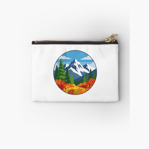 Item preview, Autumn Mountain Hikers Sticker | Round Outdoor Sticker designed and sold by UndeadArtistX.