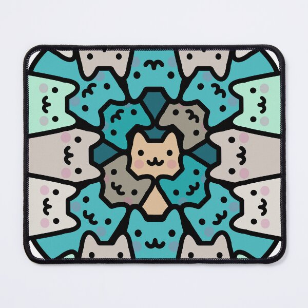 Item preview, Cute Green Cat Pattern designed and sold by Imjustclicking.
