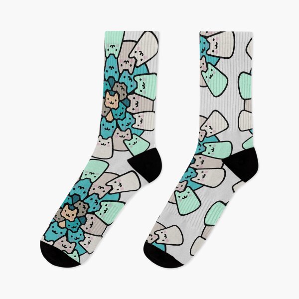 Item preview, Cute Green Cat Pattern designed and sold by Imjustclicking.