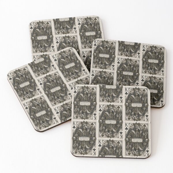 Item preview, Pestilence – King of clubs | Four Horsemen of the Apocalypse Gothic Playing Card designed and sold by Kromia.