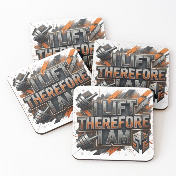Item preview, Snappy Orange I LIFT THEREFORE I AM designed and sold by dazzlemakers.