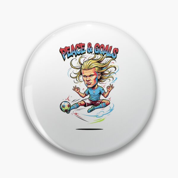 Item preview, Peace and Goals Funny Zen Soccer Player Cartoon designed and sold by annaarthk.