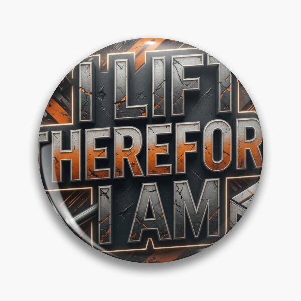 Item preview, Snappy Orange I LIFT THEREFORE I AM designed and sold by dazzlemakers.