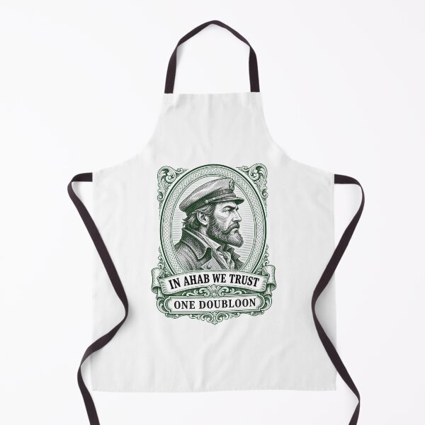 Item preview, Moby Dick: In Ahab We Trust Doubloon Portrait designed and sold by Fenay Designs.