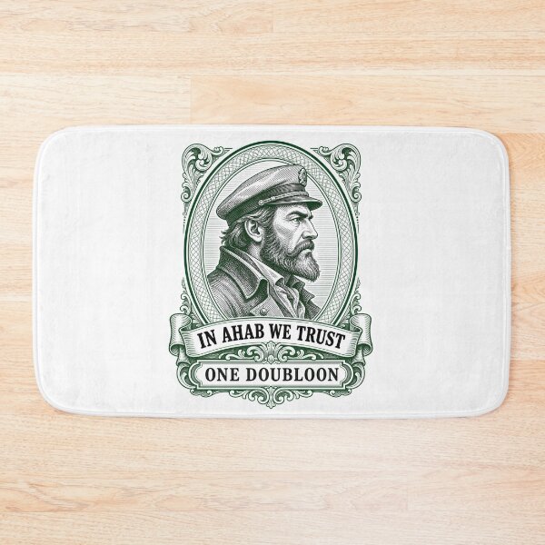 Item preview, Moby Dick: In Ahab We Trust Doubloon Portrait designed and sold by Fenay Designs.