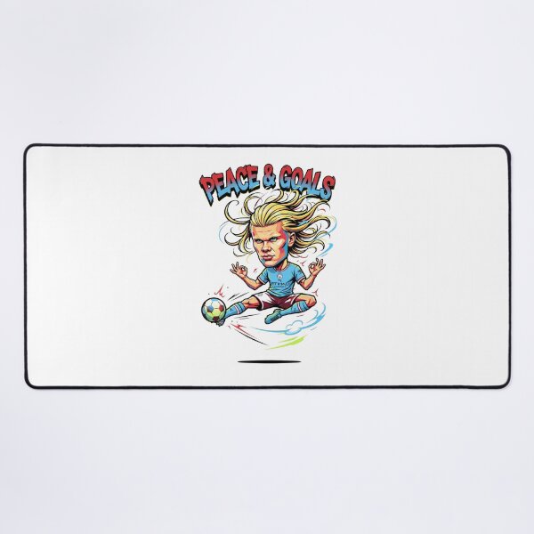 Item preview, Peace and Goals Funny Zen Soccer Player Cartoon designed and sold by annaarthk.