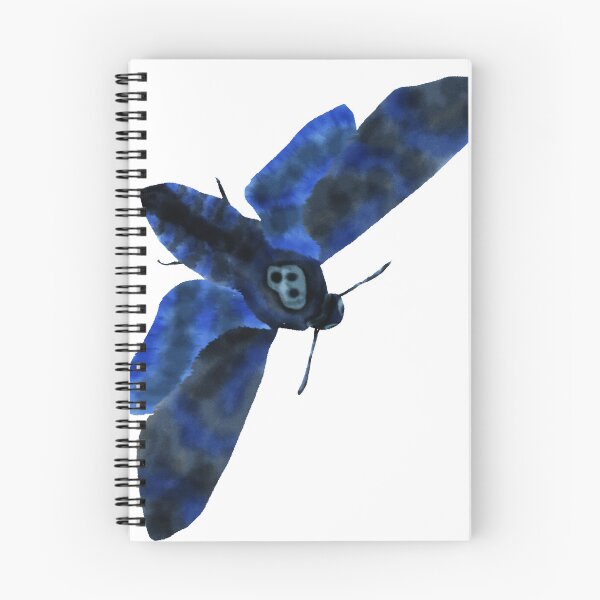 Item preview, Blue hawk eye moth designed and sold by The Misfit Print Guild.