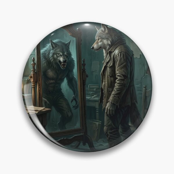 Item preview, Werewolf Ripping Off Meme T-Shirt, Mirror Werewolf Transformation Gift, Gothic Horror Wolf Graphic Tee, Dark Fantasy Monster Art designed and sold by pawsome purrfect.