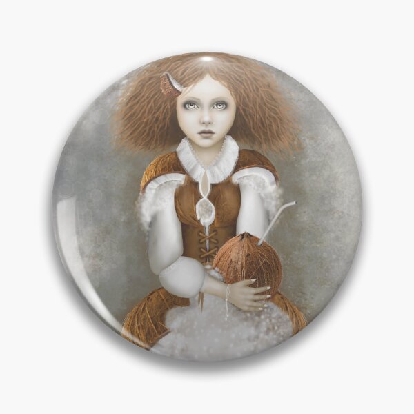 Item preview, Coconut girl in coconut dress designed and sold by vespertine4u.